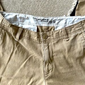 American eagle AE broken in khakis 33x32